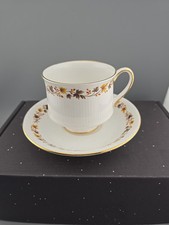 Vintage Royal Kent English China "Golden Glory" Coffee Cup & Saucer 3¼xH3"