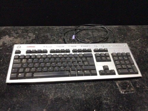 Compaq silver black keyboard - silver,