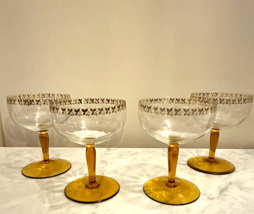 Vintage set champagne - of, 4
