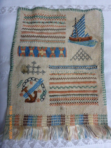 Vintage antique embroidery - antique,