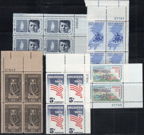 Scott 1246 1250 mnh - -,