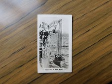 Peter Jackson Cig. 1937 Life in the Navy #17 HMS Nelson Hoisting a Sea Boat 