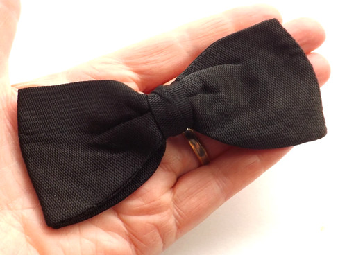 Vintage 1950s tenax black silk - vintage,