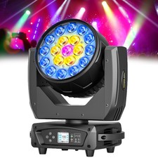 UKING 19x20W LED Zoom Moving Head Stage Light RGBW DMX Beam DJ Wash Lighting