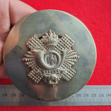 Highland Light Infantry Regiment Pipers Plaid Brooch Badge British Line Infantry