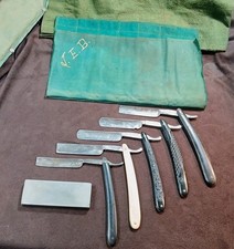 5 Antique Straight Razors With