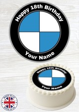 BMW Logo Personalised Edible