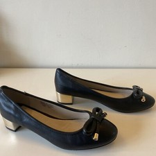 Faith Black Low Heel Slip On