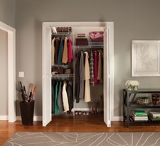 ClosetMaid 1.5m Wardrobe Organiser Small Clothes Storage Cloakroom Shelving Kit