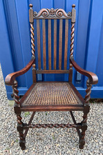Antique Oak Armchair From