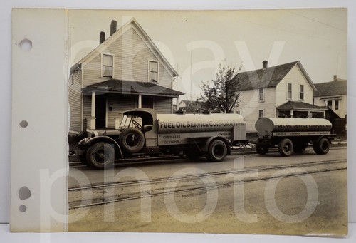 1930 white truck trailer oil - white,