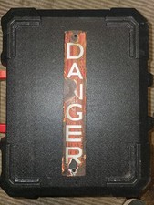 Vintage ENAMEL RED DANGER