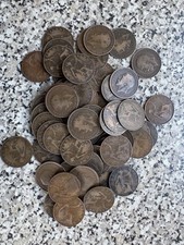 62 Old 1D Coins All 1918