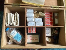 Vintage Wooden First Aid box