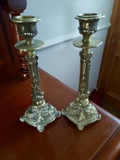 Antique Brass Candlesticks