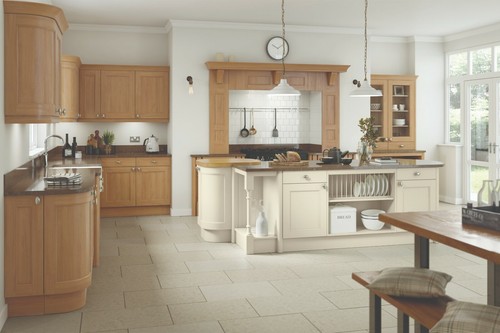 Shaker solid oak kitchen - oak,