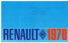Renault Range 1969-1970 UK Market Foldout Sales Brochure R4, R6, R8, R10 & R16