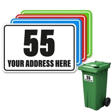 4x COLOURED WHEELIE BIN