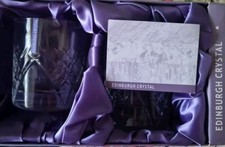 2 X Large EDINBURGH CRYSTAL - TORRENT Cut WHISKY GLASSES. New With Box