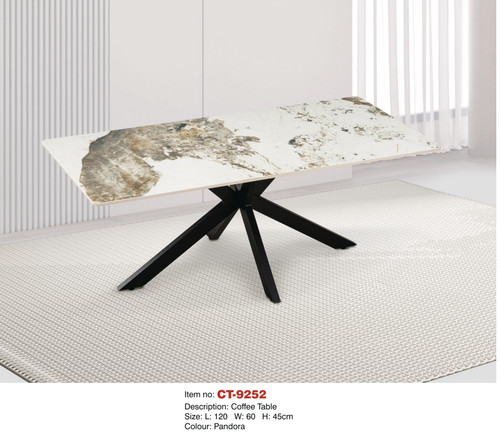 Sintered stone coffee table