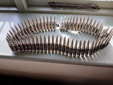 Chrome Bullet  Cartridge belt. 1980's vintage. Metal Goth Steampunk Thrash