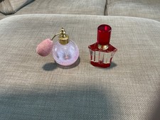 Caithness Perfume Atomiser Pink Swirl and One Other Perfume Bottle 
