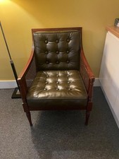 Art Deco Arm Chairs Mahogany Fauteuils Club Chair