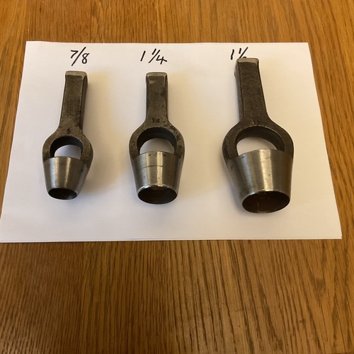 Three vintage leather punches - three,