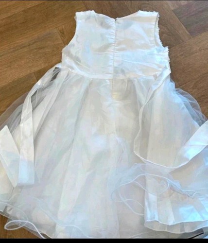 Girls white flower girl dress - girl,