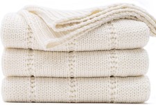 Cable Knitted Throw Luxury