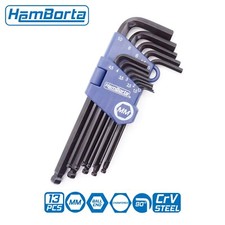Allen Key Set HemBorta 13pc Metric Alan Keys Sets Long Ball End Allen Keys