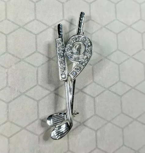 Golf brooch 19th hole golfing - 19th,