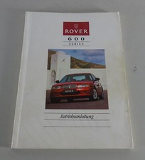Operating Instructions / Manual Rover 620 + 623 Year 1993