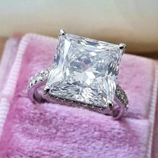 10mm Princess Cut Moissanite