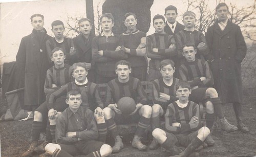 Postcard football team - ,