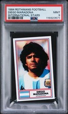 Diego Maradona 1984 Rothmans Football International Stars PSA Card