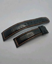 A.Lange & Sohne Black Alligator Leather Watch Strap 18mm Excellent Quality