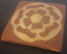Medieval Tudor Style Reproduction Terracotta Encaustic Decor Tile Tudor Rose 4