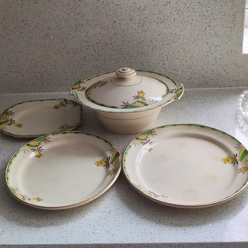 Vtg crownford burslem - crownford, set