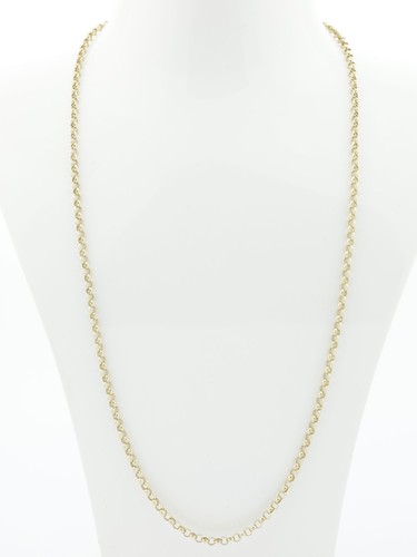 Gold belcher chain necklace - gold,