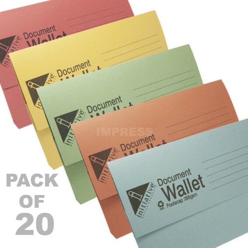 Foolscap document wallets - x,