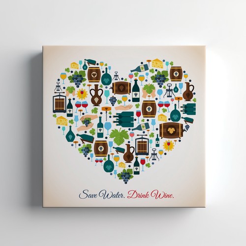 Save water drink wine quote - water,