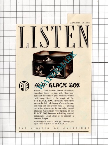 Pye black box advert 1955 - advert,