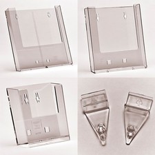 New DL A5 A4 A6 SLATWALL/ WALL Leaflet Postcard Brochure Holder Menu Display