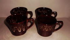 4 x kernewek Pottery, HONEYCOMB, Cups.