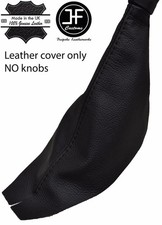 BLACK STITCH REAL LEATHER