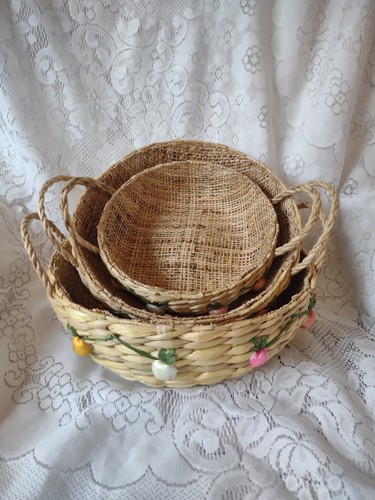 Vintage set nesting - nesting, woven