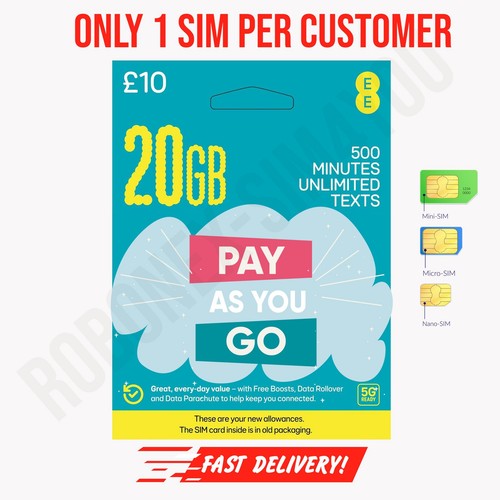 Sim card 20gb - uk,