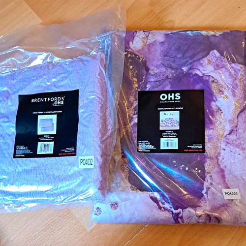 Duvet cover and pillowslips - and,