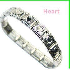 ITALIAN CHARM LINK BASE HEART 18 CHARM STARTER BRACELET fits all Italian charms